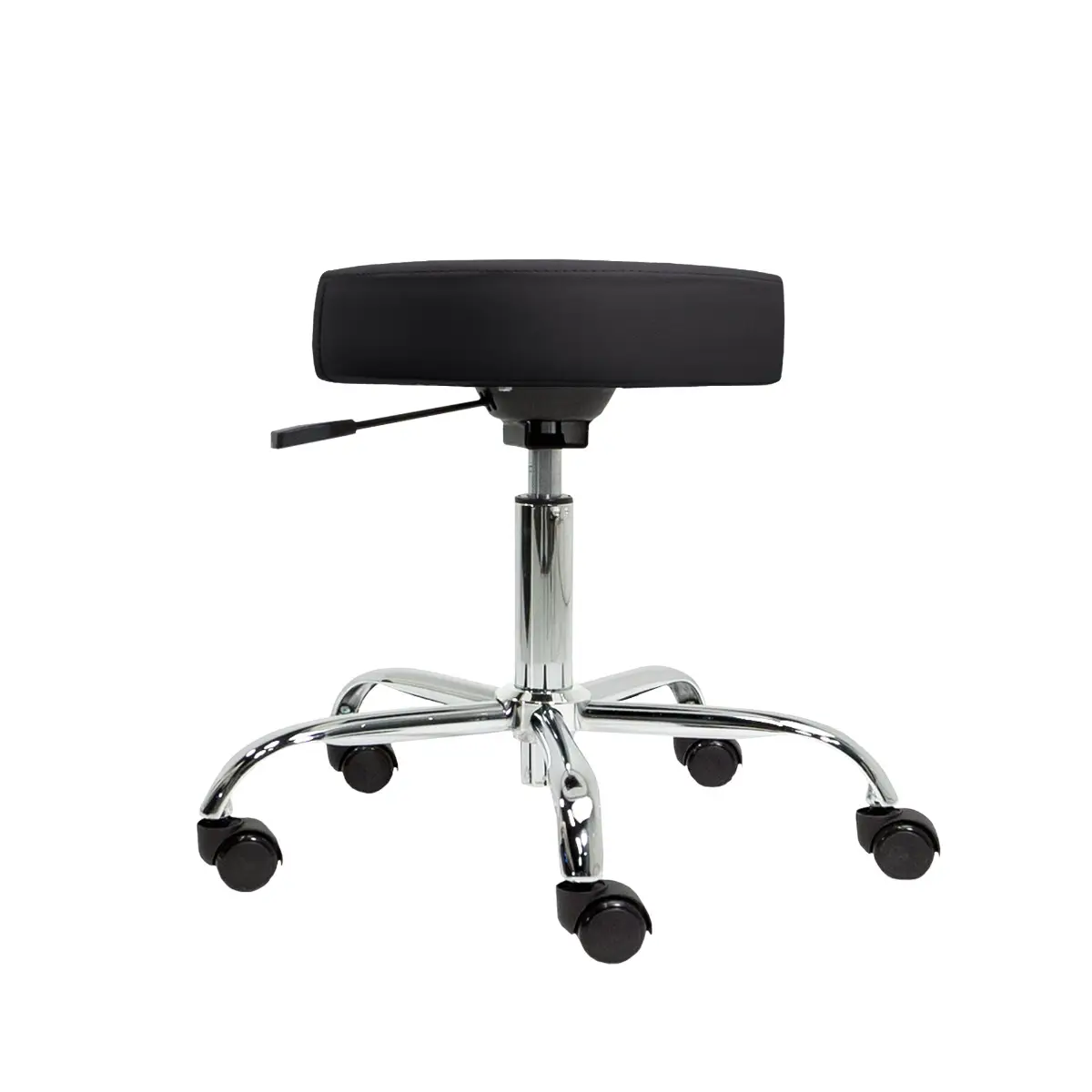 Stool Exam Backless Pneumatic Height Adjustment 5 Casters Nature's Touch Black by Living Earth Crafts  ID 37102